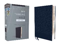 Niv, Thinline Bible, Large Print, Leathersoft, Navy, Red Letter, Comfort Print