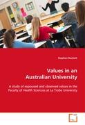 Values in an Australian University