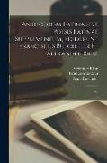 Anthologia latina sive poesis latinae supplementum, ediderunt Franciscus Buecheler et Alexander Riese: 01