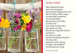 Eschbacher Textkarte. Blumenreihe