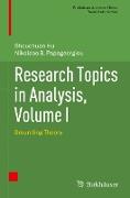 Research Topics in Analysis, Volume I