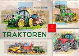 Traktoren - mein Kalender (Wandkalender 2023 DIN A2 quer)