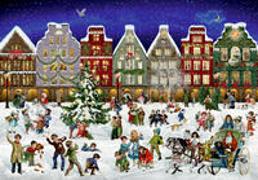 Puzzle-Adventskalender - Winterabend in der Stadt