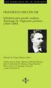 Sabiduría para pasado mañana : antología de "Fragmentos póstumos" (1869-1889)