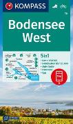 KOMPASS Wanderkarte 1a Bodensee West 1:50.000