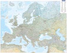 Europakarte physikalisch Poster 1:4,5 Mio