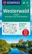 KOMPASS Wanderkarten-Set 847 Westerwald, Siegen, Naturpark Lahn-Dill-Bergland (2 Karten) 1:50.000