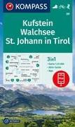 KOMPASS Wanderkarte 09 Kufstein, Walchsee, St. Johann in Tirol 1:25.000