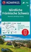 KOMPASS Wanderkarte 165 Nördliche Fränkische Schweiz, Bayreuth, Bamberg, Coburg 1:50.000