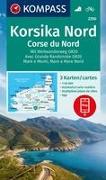 KOMPASS Wanderkarten-Set 2250 Korsika Nord, Corse du Nord, Weitwanderweg GR20 (3 Karten) 1:50.000