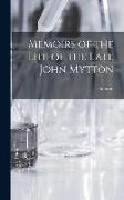 Memoirs of the Life of the Late John Mytton