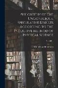 Philosophy of the Unconscious, Speculative Results According to the Inductive Method of Physical Science, Volume 1