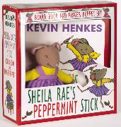Sheila Rae's Peppermint Stick Board Book and Finger Puppet