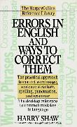 Errors in English and Ways to Correct Them