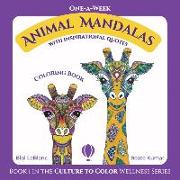 One-A-Week Animal Mandalas: Coloring Book with Inspirational Quotes