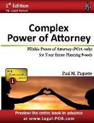 Complex Power of Attorney: Fillable Power of Attorney (POA Only) For Your Estate Planning Needs