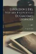 Esposizione Del Sistema Filosofico Di Giacomo Leopardi, Volume 2