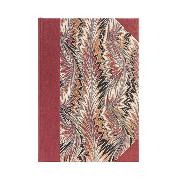Rubedo (Cockerell Marbled Paper) Midi liniert Hardcover Journal