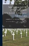 Materials For Lightweight Military Combat Vehicles: Report