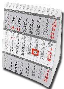 Tischkalender 3-Monat mit Schieber 2024