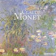 Claude Monet 2024 - Wand-Kalender - Broschüren-Kalender - 30x30 - 30x60 geöffnet - Kunst-Kalender