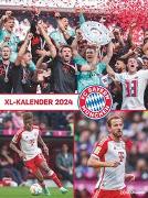 N NEUMANN VERLAGE FC Bayern München Wandkalender 2024, im Format 48 x 64 cm, Wochenkalender, Fussballkalender im Posterformat
