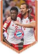 N NEUMANN VERLAGE FC Bayern München Wandkalender 2024, im Format 21 x 29,7 cm, Bannerkalender, Fussball-Fan Kalender mit Fussball highlights