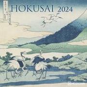 Hokusai 2024 - Wand-Kalender - Broschüren-Kalender - 30x30 - 30x60 geöffnet - Kunst-Kalender