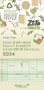 GreenLine Green Vibes 2024 Familienplaner - Familien-Kalender - Kinder-Kalender 22x45