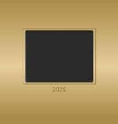 Foto-Bastelkalender Gold 2024 - Do it yourself calendar 21x22 cm - datiert - Kreativkalender - Foto-Kalender - Alpha Edition