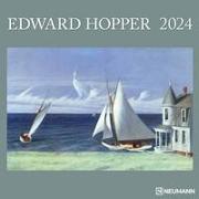 N NEUMANN VERLAGE Edward Hopper Broschürenkalender 2024, im Format 30 x 30 cm (30 x 60 geöffnet), Monatskalender, Wand- und Kunstkalender mit Malerei