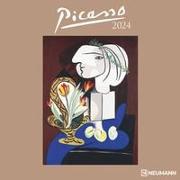 Picasso 2024 - Wand-Kalender - Broschüren-Kalender - 30x30 - 30x60 geöffnet - Kunst-Kalender