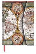 Antique Maps 2024 - Diary - Buchkalender - Taschenkalender - 16x22