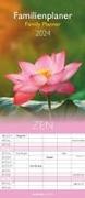 Familienplaner Zen 2024 - Familien-Timer 19,5x45 cm - 5 Spalten - Wand-Planer - viel Platz für Eintragungen - Familienkalender - Alpha Edition