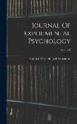 Journal Of Experimental Psychology, Volume 1