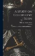 A Study on Colophony Resin: A Dissertation Submitted in Partial Fulfulment