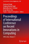 Proceedings of International Conference on Recent Innovations in Computing