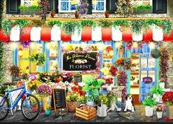 Brain Tree - Flower Shop 1000 Pieces Jigsaw Puzzle for Adults: With Droplet Technology for Anti Glare & Soft Touch