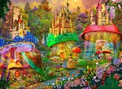 Brain Tree - Dream Castle 1000 Pieces Jigsaw Puzzle for Adults: With Droplet Technology for Anti Glare & Soft Touch