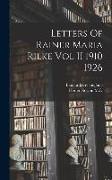Letters Of Rainer Maria Rilke Vol II 1910 1926