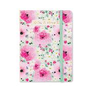 Notizbuch. Pink Floral/Notes & Thoughts / A6