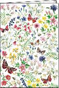 Notizheft. Blumen und Schmetterlinge / A5