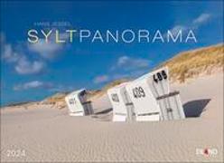 Sylt Panorama Postkartenkalender 2024. Endlose Sandstrände und Dünen in einem Foto-Kalender zum Aufhängen. Jeden Monat eine Postkarte zum Sammeln oder Verschicken