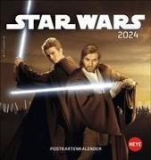 Star Wars Postkartenkalender 2024. Die besten Filmbilder aus den Star Wars Filmen im Postkartenformat. Kleiner Kalender zum Aufstellen oder Aufhängen. Tischkalender 2024