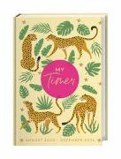 Jungle Style Timer Schülerkalender A5. Top ausgestatteter Buchkalender für Schule und Studium: Der praktische Terminplaner im wilden Dschungel-Design