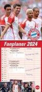 FC Bayern München Fanplaner. Wandkalender für Fans von Bayern München. Planer 2024 mit drei Spalten. Kalender 2024 zum Eintragen von Terminen. 16 x 34,7 cm