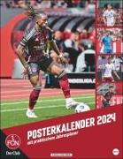 FC Nürnberg Posterkalender 2024. Fotokalender groß mit den besten Spielerfotos des Vereins. Wandkalender 2024. 34 x 44 cm. Hochformat