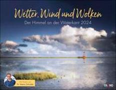 Wetter, Wind und Wolken 2024. Das Küstenwetter in einem großen Foto-Kalender mit Kommentaren von „Wetterfrosch“ Meeno Schrader. Kalender im Großformat mit spektakulären Fotos