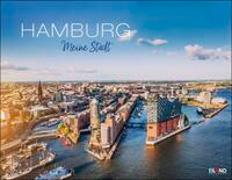 Hamburg Kalender 2024. Reise-Wandkalender mit 12 atemberaubenden Fotografien der Hansestadt. Städte-Kalender 2024 zum Aufhängen. 44 x 34 cm. Querformat