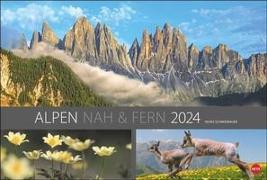 Alpen nah und fern Edition Kalender 2024. Wandkalender mit faszinierenden Fotos der Alpen. Hochwertiger Kalender, Landschaften 2024 im Großformat